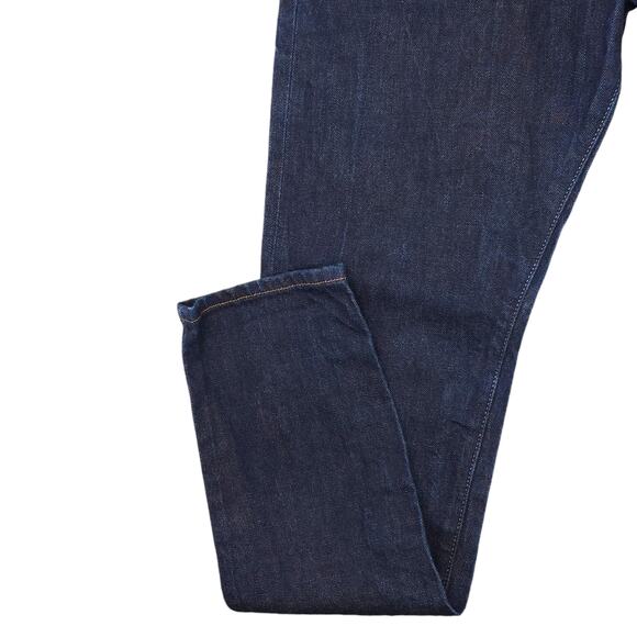 H&M &Denim Premium Denim Jeans Mens 29x32 Blue Selvedge Slim Tapered Raw - Picture 5 of 14